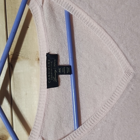 Charter Club Cashmere Sweater Size Small Petite Pink - Picture 2 of 7